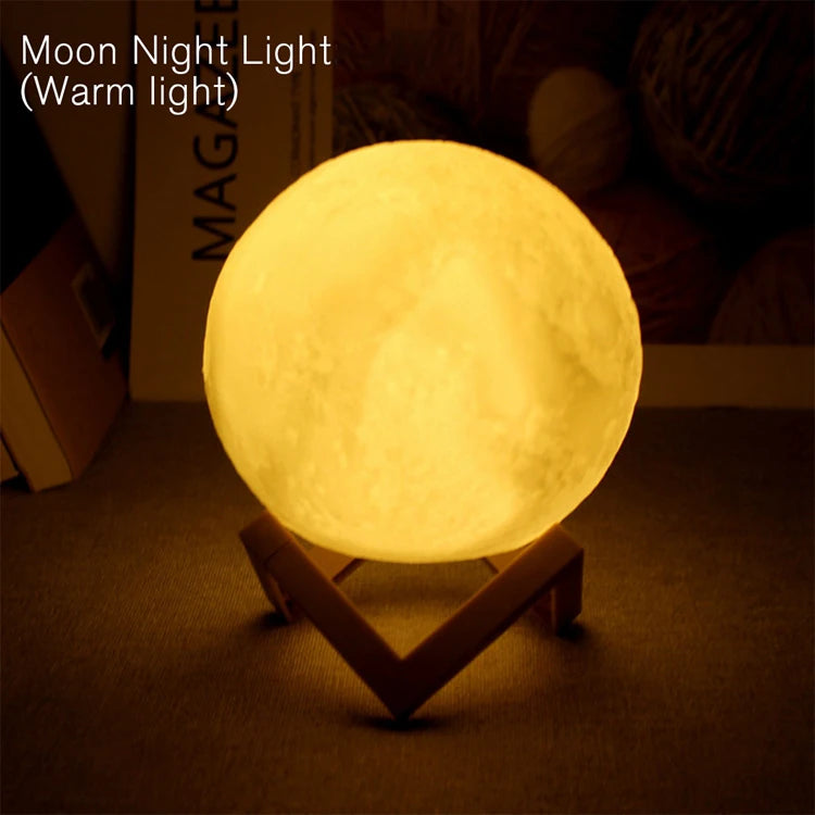 Galaxy Moon Lamp