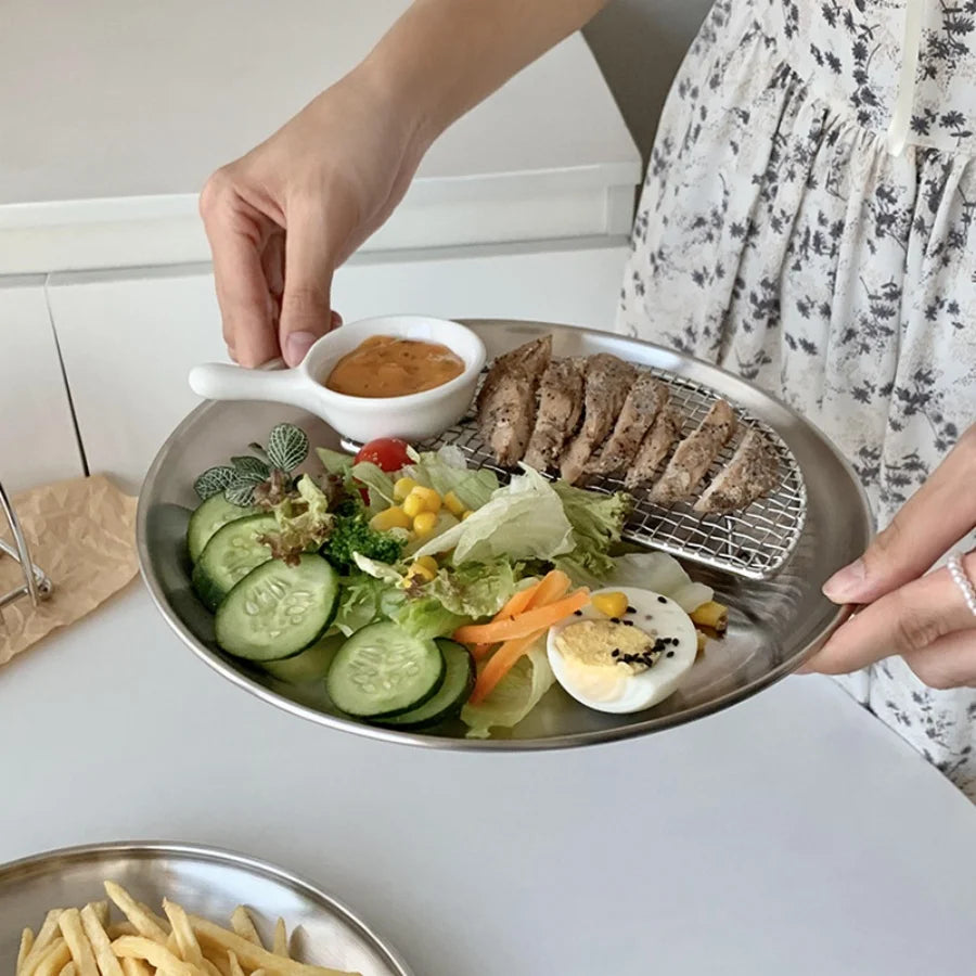 Stainless BBQ Plate